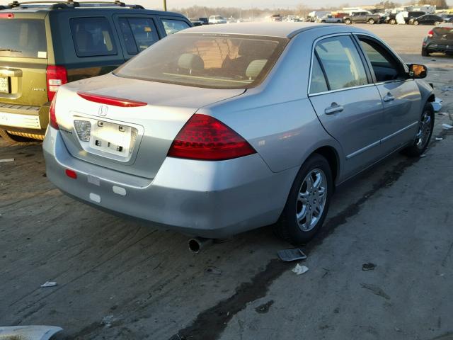 3HGCM56467G702128 - 2007 HONDA ACCORD LX SILVER photo 4