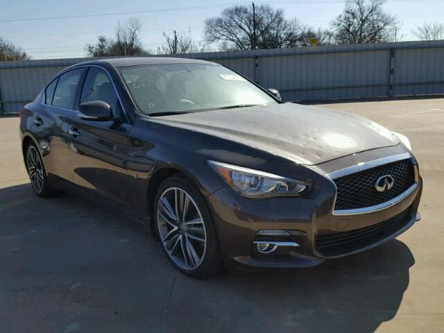 JN1BV7AP8EM679274 - 2014 INFINITI Q50 BASE BROWN photo 1