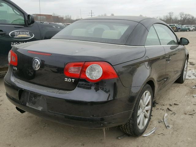 WVWBA71F88V054193 - 2008 VOLKSWAGEN EOS TURBO BLACK photo 4