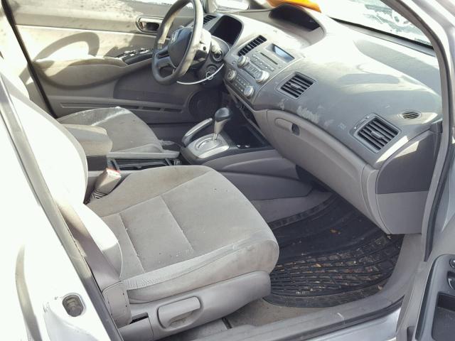 2HGFA16578H332977 - 2008 HONDA CIVIC LX SILVER photo 5