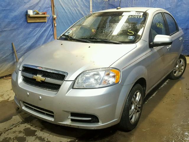 KL1TD5DE6BB176859 - 2011 CHEVROLET AVEO LS SILVER photo 2