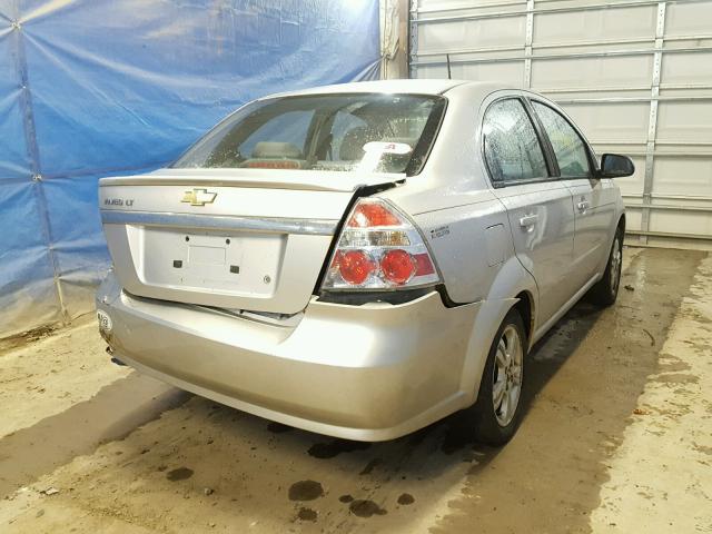 KL1TD5DE6BB176859 - 2011 CHEVROLET AVEO LS SILVER photo 4