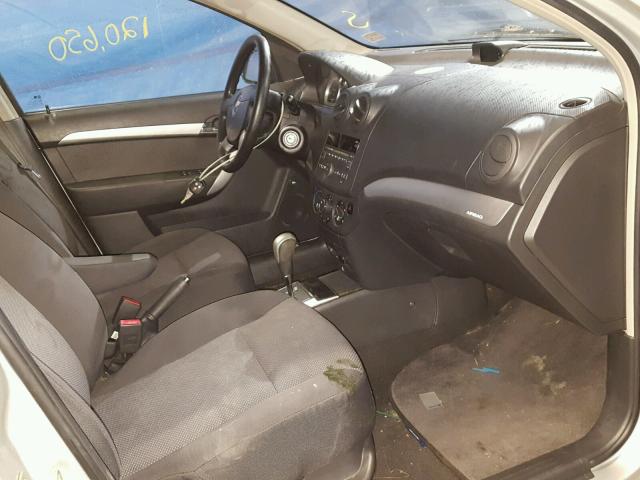 KL1TD5DE6BB176859 - 2011 CHEVROLET AVEO LS SILVER photo 5