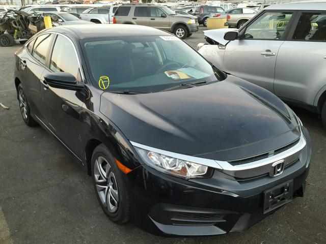 2HGFC2F50GH568210 - 2016 HONDA CIVIC LX BLACK photo 1