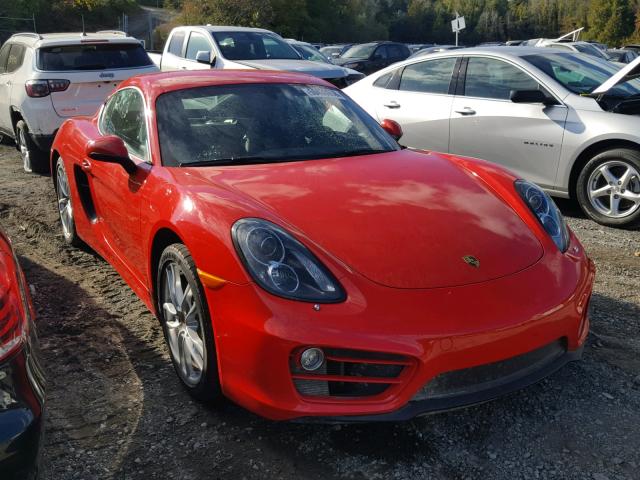 WP0AA2A84EK170147 - 2014 PORSCHE CAYMAN RED photo 1