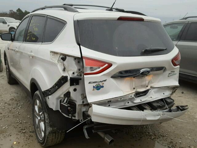 1FMCU0HX8DUA78054 - 2013 FORD ESCAPE SEL WHITE photo 3