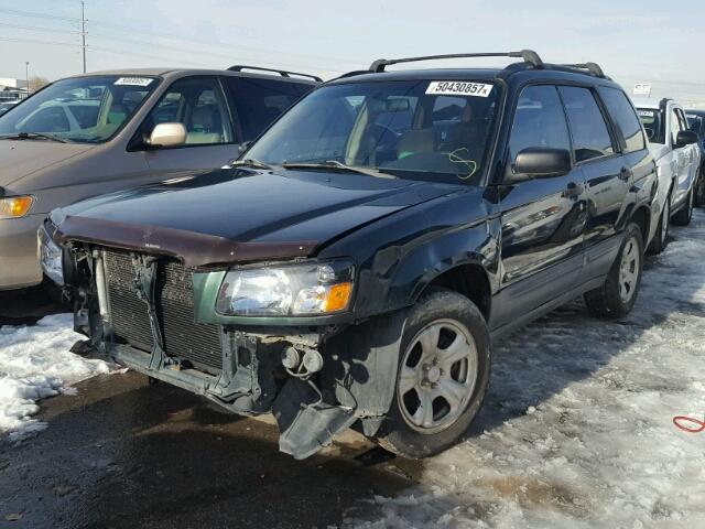 JF1SG63624H716483 - 2004 SUBARU FORESTER 2 GREEN photo 2