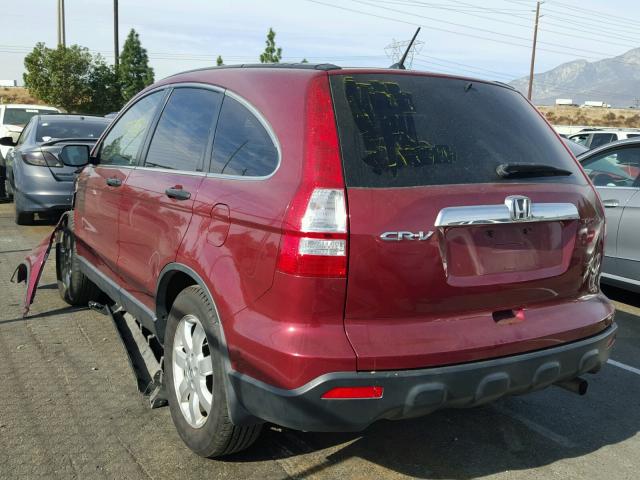 JHLRE38527C015878 - 2007 HONDA CR-V EX MAROON photo 3