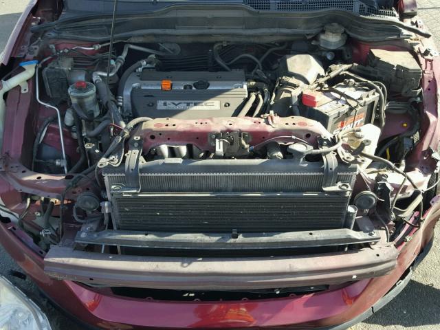 JHLRE38527C015878 - 2007 HONDA CR-V EX MAROON photo 7