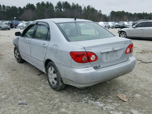 2T1BR30E67C801978 - 2007 TOYOTA COROLLA CE SILVER photo 3