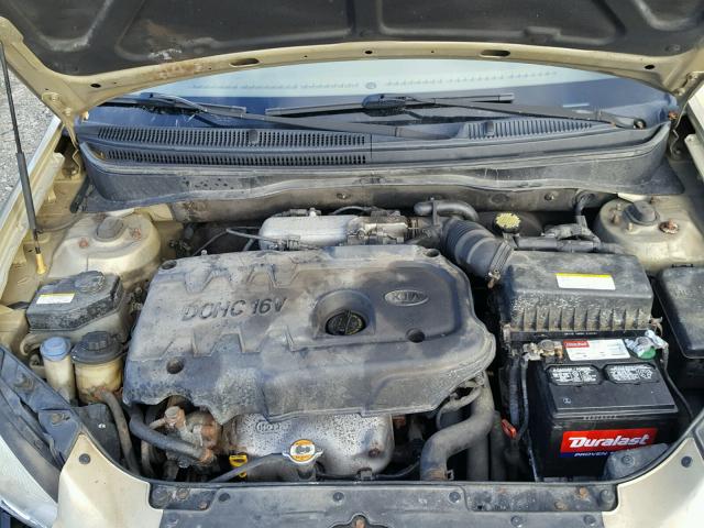 KNADE123976218670 - 2007 KIA RIO BASE TAN photo 7