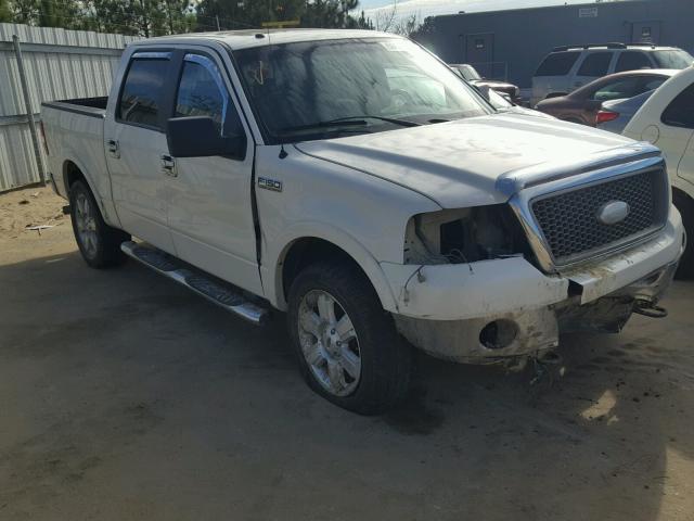 1FTPW14V28FB03132 - 2008 FORD F150 SUPER WHITE photo 1