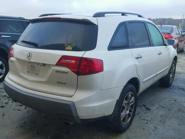 2HNYD28668H553670 - 2008 ACURA MDX TECHNO WHITE photo 4