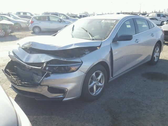 1G1ZB5ST7GF258649 - 2016 CHEVROLET MALIBU LS SILVER photo 2