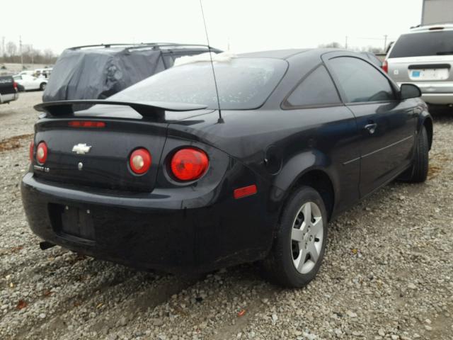 1G1AK18F287292288 - 2008 CHEVROLET COBALT LS BLACK photo 4