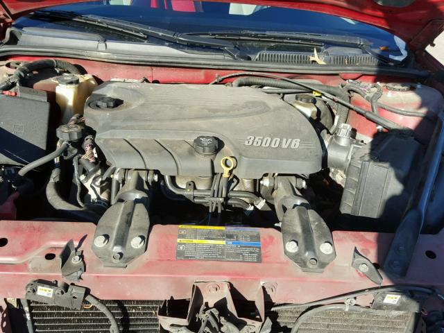 2G1WB55K989197529 - 2008 CHEVROLET IMPALA LS RED photo 7