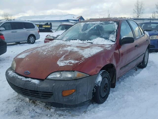 1G1JC5240T7247872 - 1996 CHEVROLET CAVALIER RED photo 2