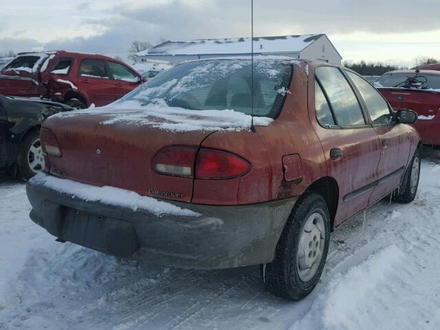 1G1JC5240T7247872 - 1996 CHEVROLET CAVALIER RED photo 4