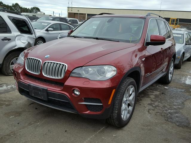 5UXZV4C58D0G54873 - 2013 BMW X5 XDRIVE3 BURGUNDY photo 2