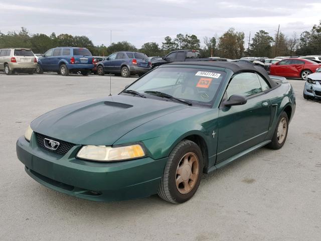 1FAFP4445YF287425 - 2000 FORD MUSTANG GREEN photo 2