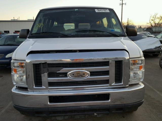 1FBNE31L98DA14523 - 2008 FORD ECONOLINE WHITE photo 9