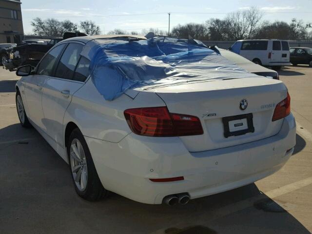 WBA5A7C50ED616670 - 2014 BMW 528 XI WHITE photo 3