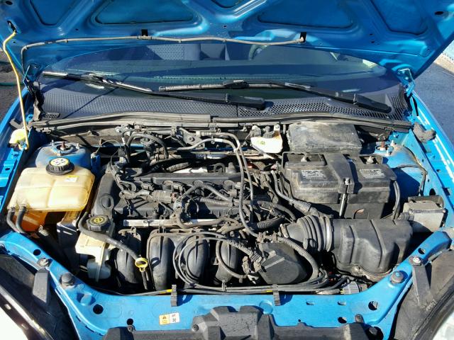 1FAHP34N77W211277 - 2007 FORD FOCUS ZX4 BLUE photo 7