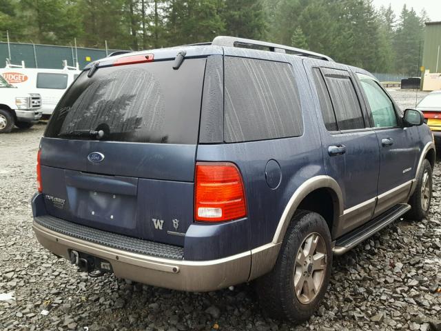 1FMDU74W44ZB28249 - 2004 FORD EXPLORER E BLUE photo 4