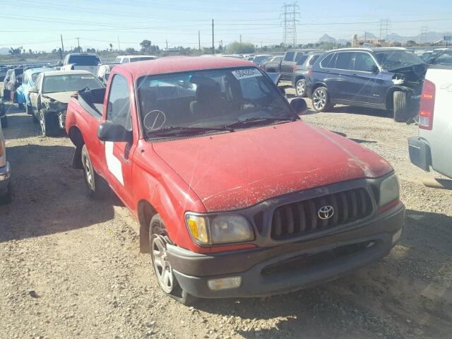 5TENL42N02Z081324 - 2002 TOYOTA TACOMA RED photo 1