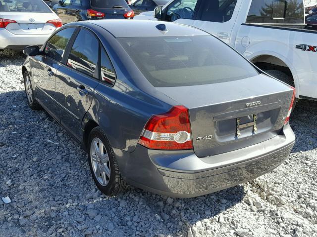 YV1MS382272270200 - 2007 VOLVO S40 2.4I GRAY photo 3