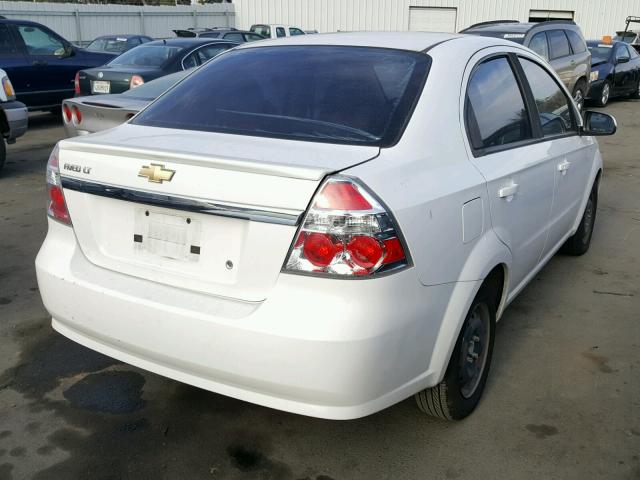 KL1TD5DEXBB121413 - 2011 CHEVROLET AVEO LS WHITE photo 4