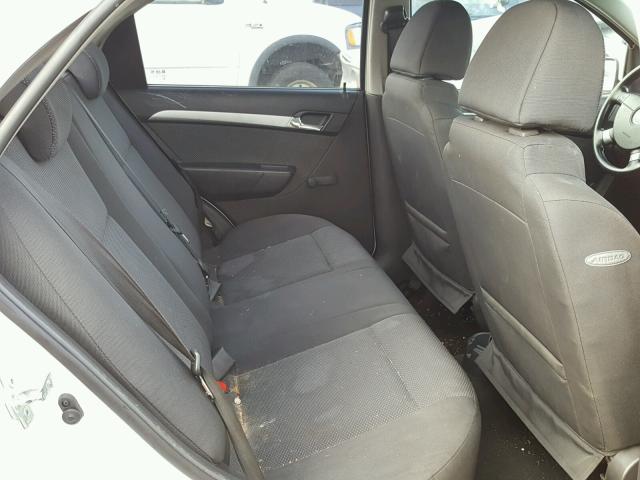 KL1TD5DEXBB121413 - 2011 CHEVROLET AVEO LS WHITE photo 6