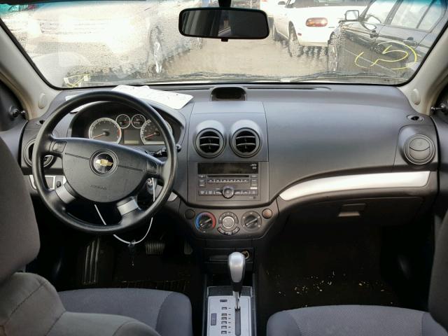 KL1TD5DEXBB121413 - 2011 CHEVROLET AVEO LS WHITE photo 9