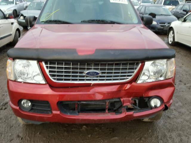 1FMDU75W94UB84280 - 2004 FORD EXPLORER L RED photo 7