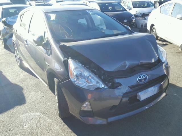 JTDKDTB3XD1528392 - 2013 TOYOTA PRIUS C GRAY photo 1