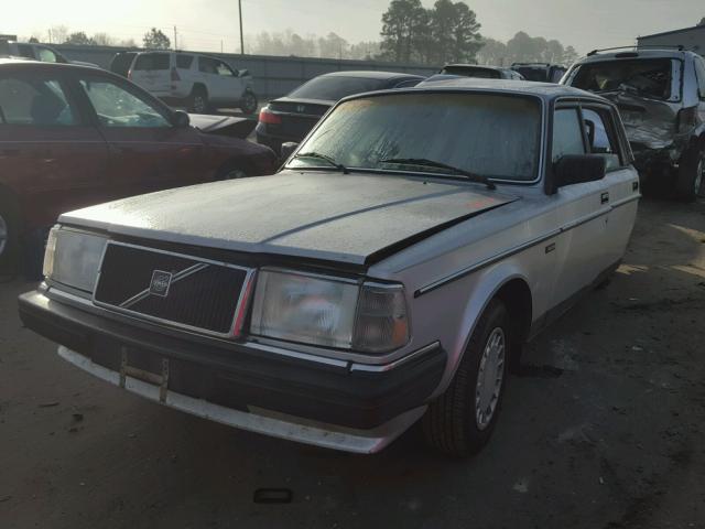 YV1AA8843L1404989 - 1990 VOLVO 240 BASE GRAY photo 2