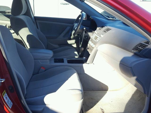 4T1BE46K09U378041 - 2009 TOYOTA CAMRY BASE RED photo 5