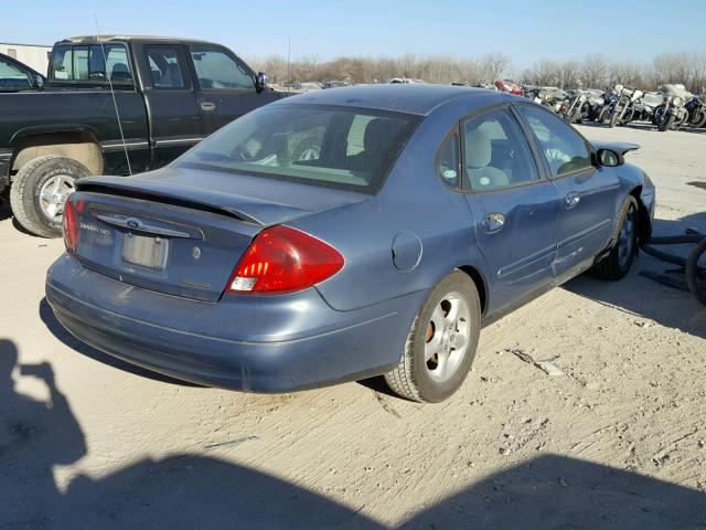 1FAFP55S41G284843 - 2001 FORD TAURUS SES BLUE photo 4