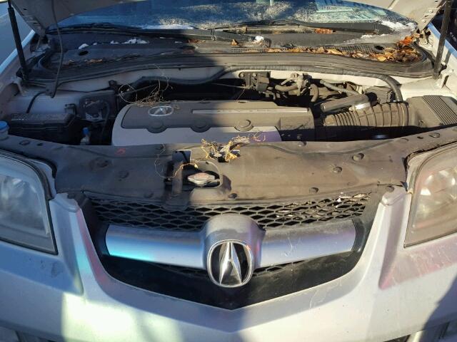 2HNYD186X4H530395 - 2004 ACURA MDX TOURIN SILVER photo 7