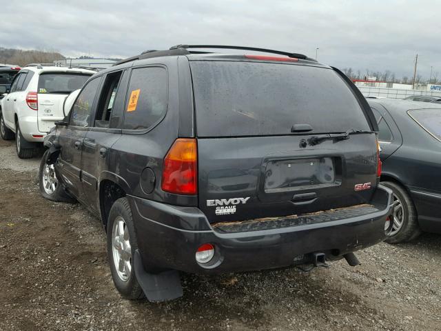 1GKDT13S542142628 - 2004 GMC ENVOY CHARCOAL photo 3