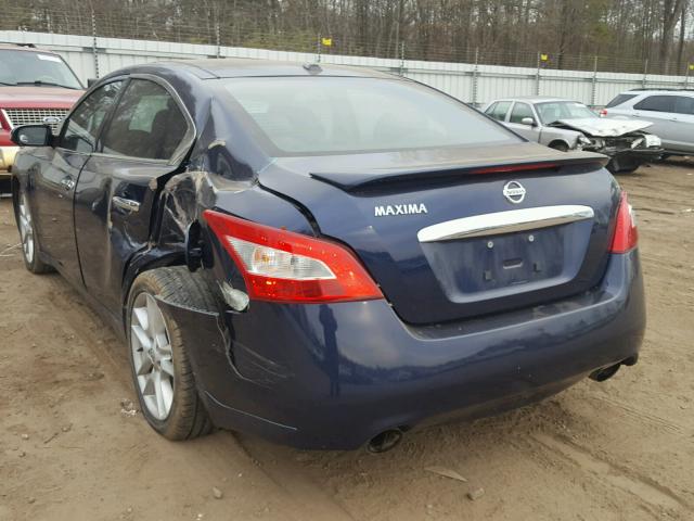 1N4AA51E89C844359 - 2009 NISSAN MAXIMA S BLUE photo 10