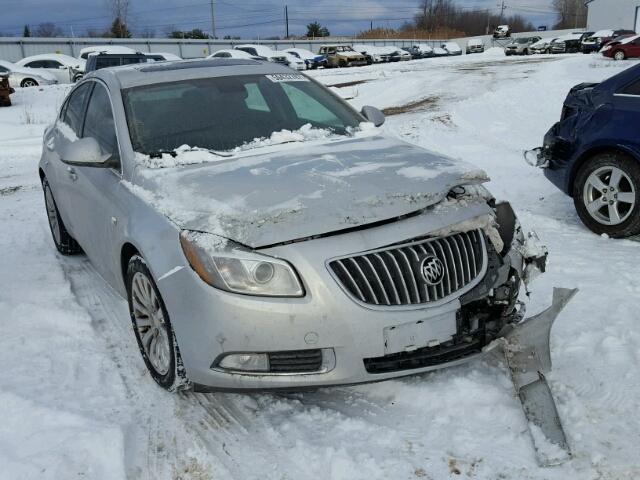 W04GX5GV7B1127814 - 2011 BUICK REGAL CXL SILVER photo 1