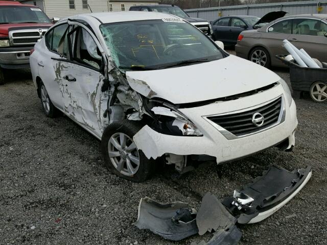 3N1CN7AP0DL851777 - 2013 NISSAN VERSA S WHITE photo 1