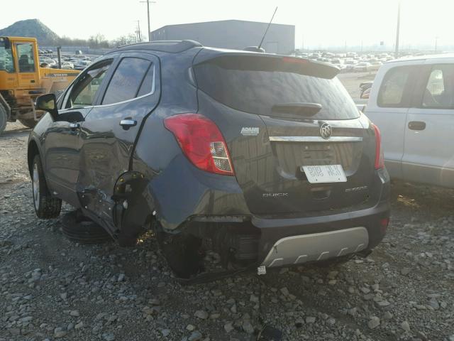 KL4CJBSBXGB745254 - 2016 BUICK ENCORE CON CHARCOAL photo 3