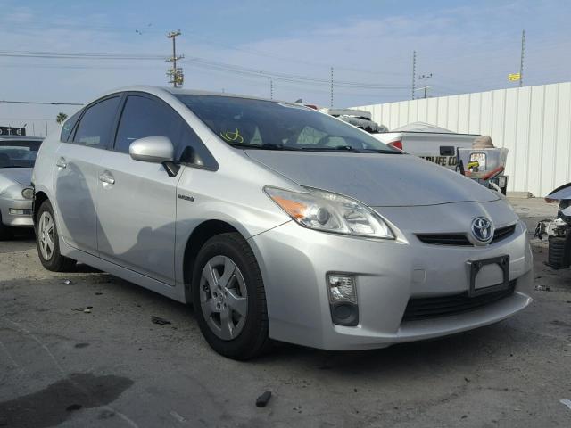 JTDKN3DU8A0235207 - 2010 TOYOTA PRIUS SILVER photo 1