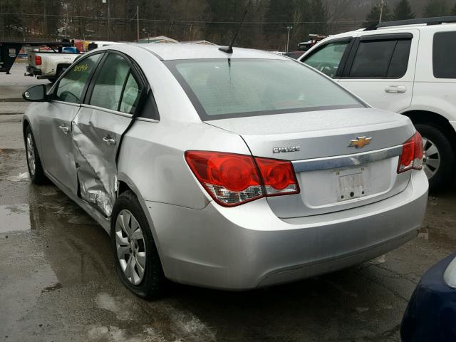 1G1PC5SH1C7398295 - 2012 CHEVROLET CRUZE LS SILVER photo 3