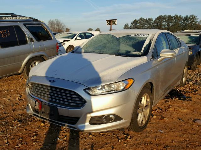 1FA6P0HD7E5351100 - 2014 FORD FUSION SE SILVER photo 2