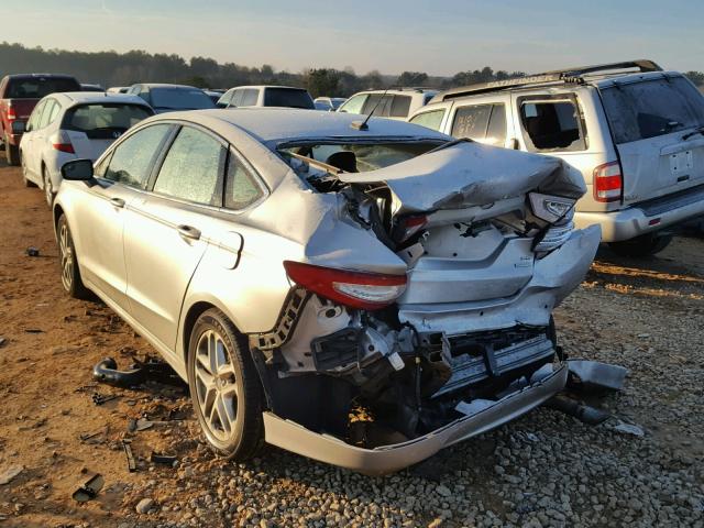 1FA6P0HD7E5351100 - 2014 FORD FUSION SE SILVER photo 3