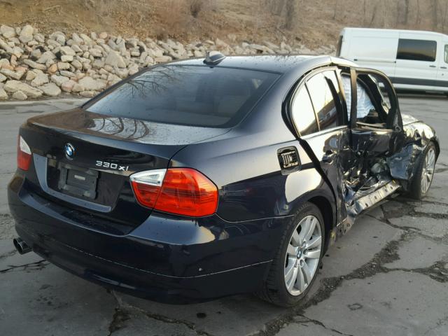 WBAVD33546KV67664 - 2006 BMW 330 XI BLACK photo 4