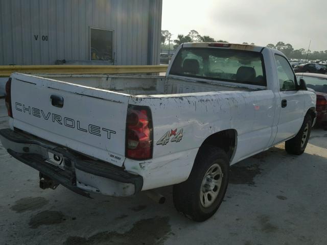 3GCEK14V36G151690 - 2006 CHEVROLET SILVERADO WHITE photo 4